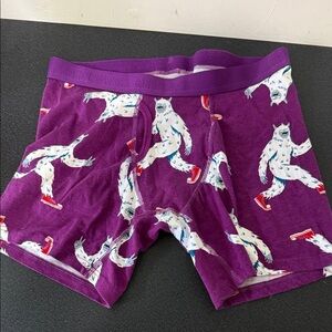 Old Navy Purple Yeti Print Boxers